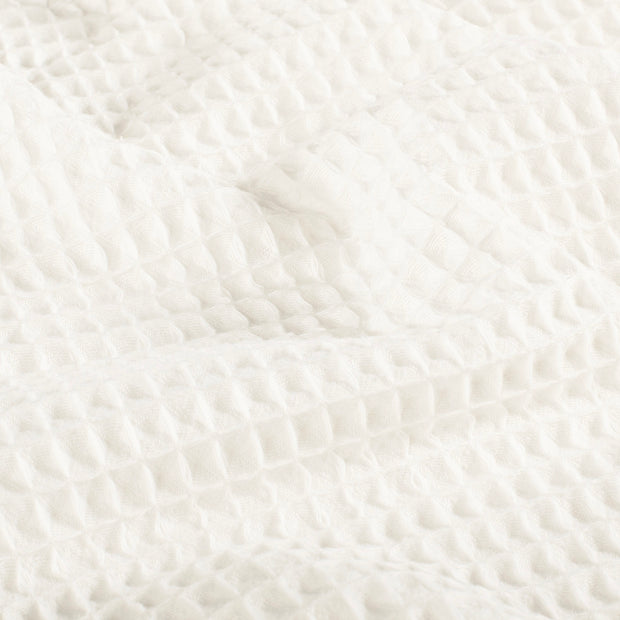 Waffle piqué fabric Unicolour Off White