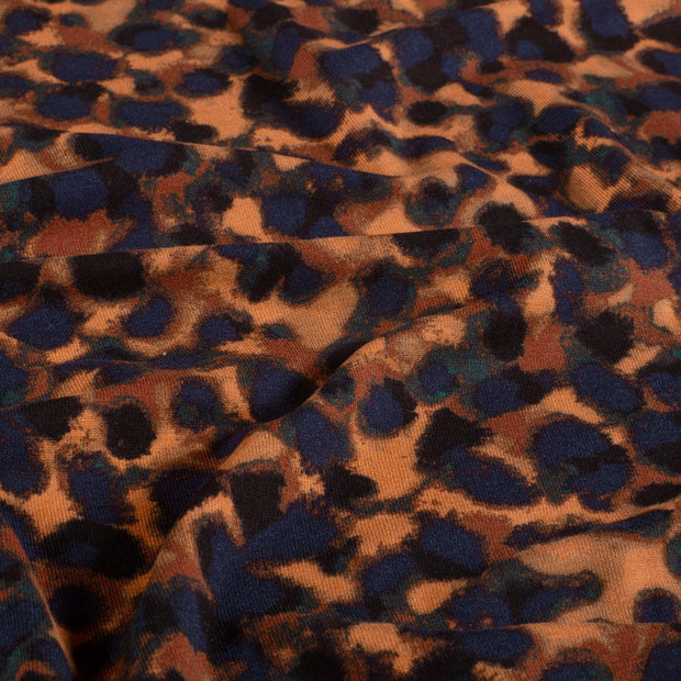 Viscose Vortex Jerséis tela Abstracto Coral