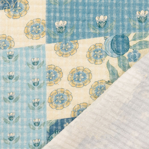 Baumwolle Popeline fabrik Babyblau 