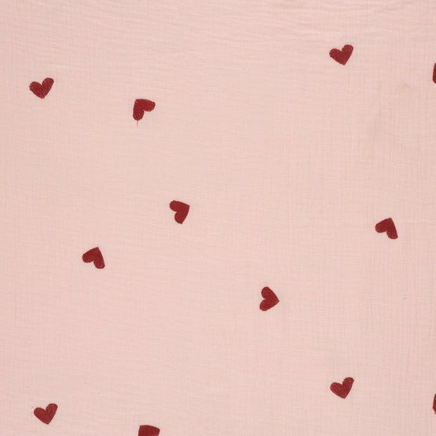 Musselin fabrik Helles Pink matt 