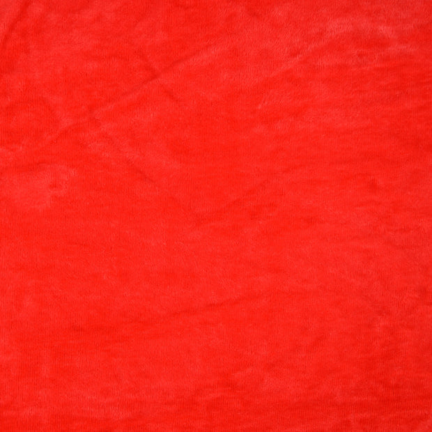 Alphen Fleece fabric Unicolour Red