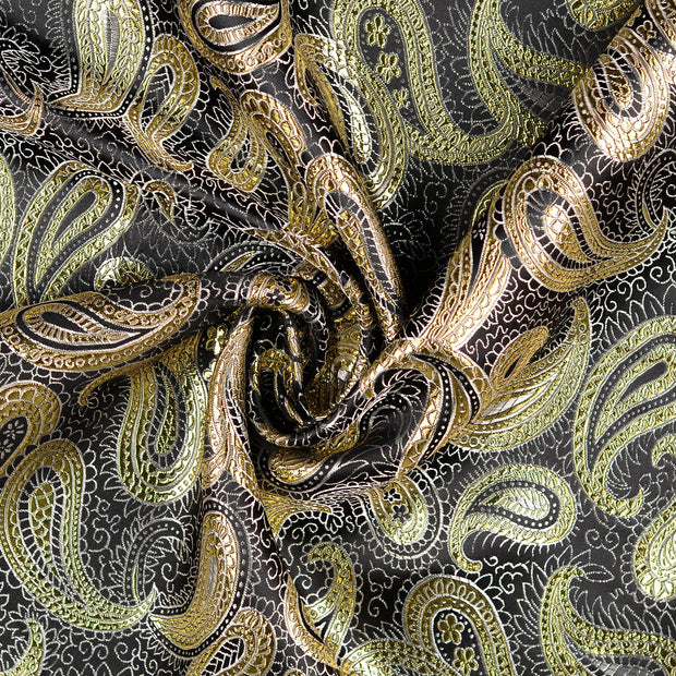 PES Jacquard fabrik Schwarz 