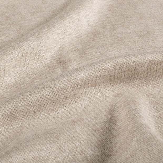 Heavy Knit fabric Melange Beige