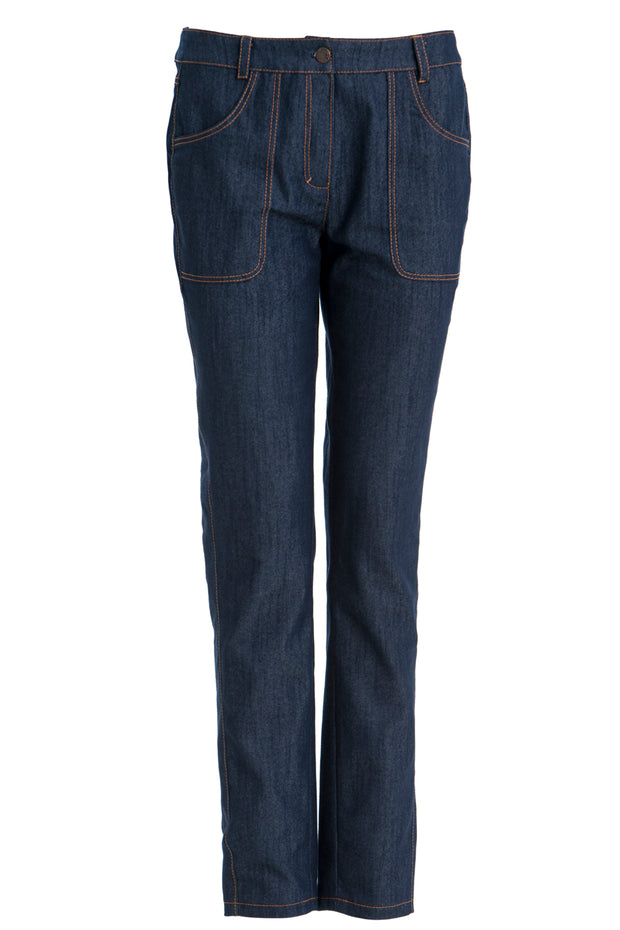 Denim Stretch fabric Unicolour Navy