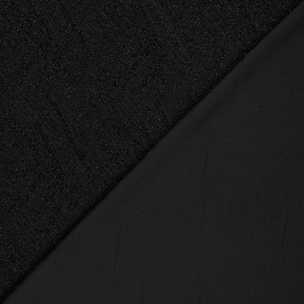 Polyester Jersey tela Unicolor Lurex 