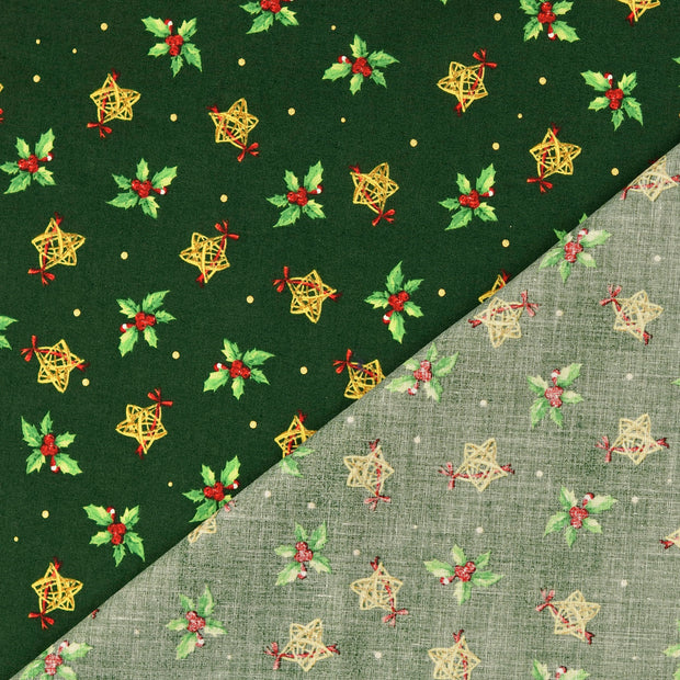  tela Verde estampado 