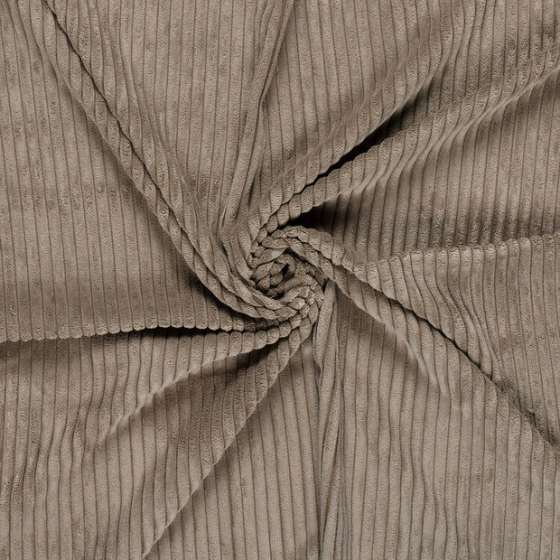 Velours Côtelé 4.5w tissu Gris taupe brossé 