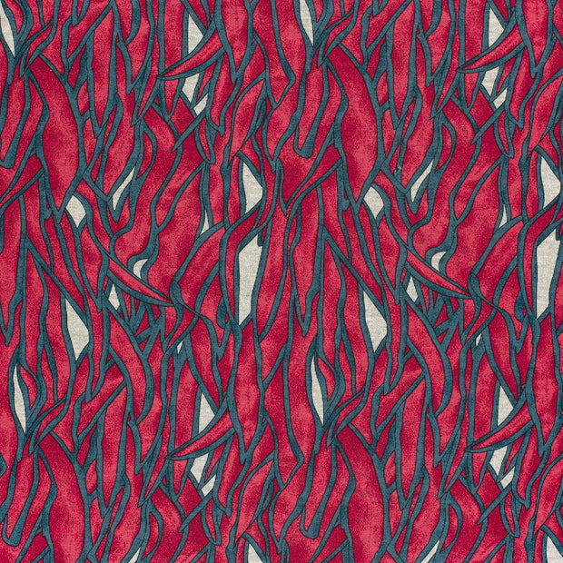 Poly Viscose Jersey fabric Dark Red matte 