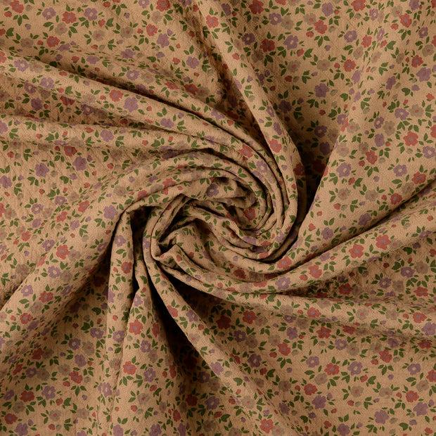 Katoen Poplin stof Beige 