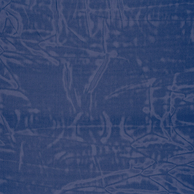 Chiffon fabric Cobalt semi-transparent 