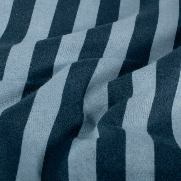 Flannel fabric Stripes Navy