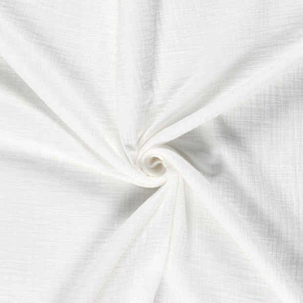 Muselina tela Blanco roto slub 