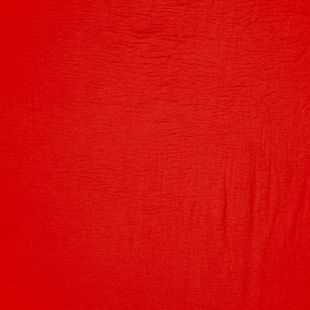 Woven Polyester fabric Red crushed 