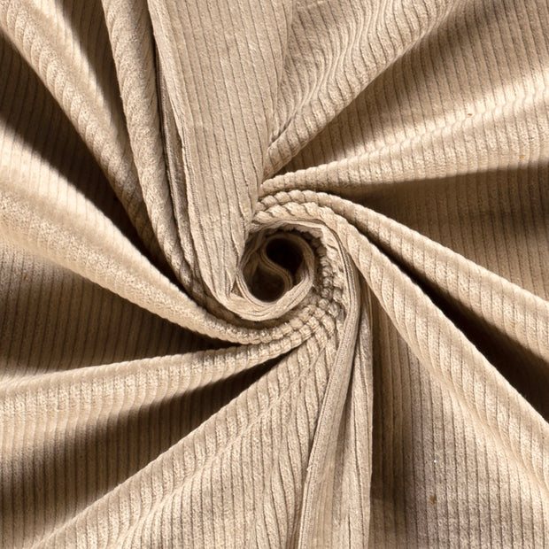 Jumbo Corduroy Stretch 6w tela Unicolor Beis