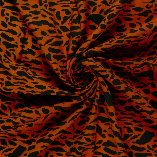 Viscosa Twill tela Ladrillo estampado 