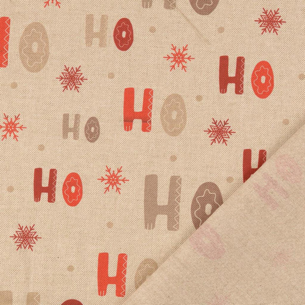 Halbpanama fabrik Weihnachten bedruckt 