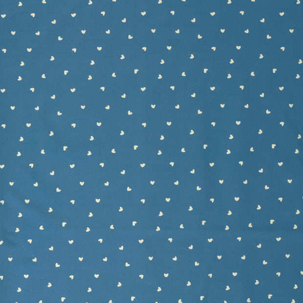 French Terry geraut fabrik Indigoblau 