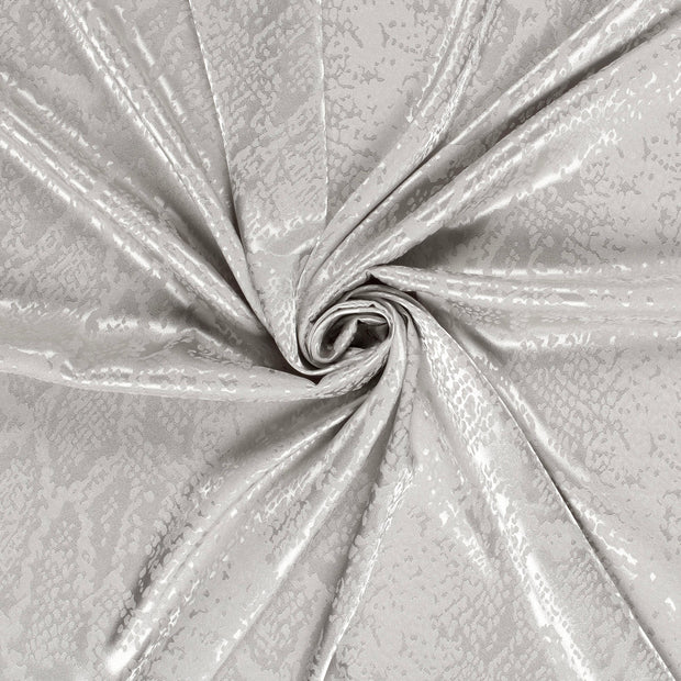 Satin Jacquard fabric Light Grey 