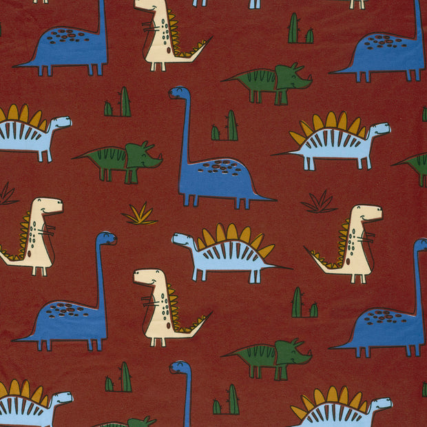 French Terry fabric Dark Red matte 