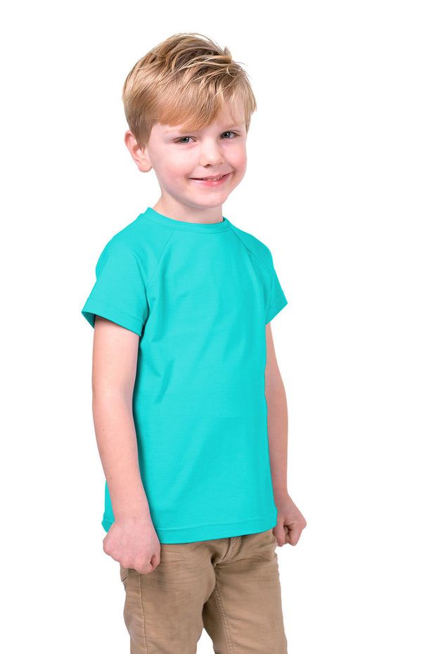 Jersey stof Effen Turquoise