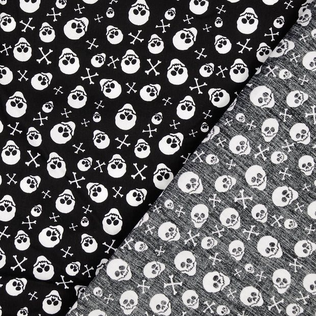  fabric Skulls printed 