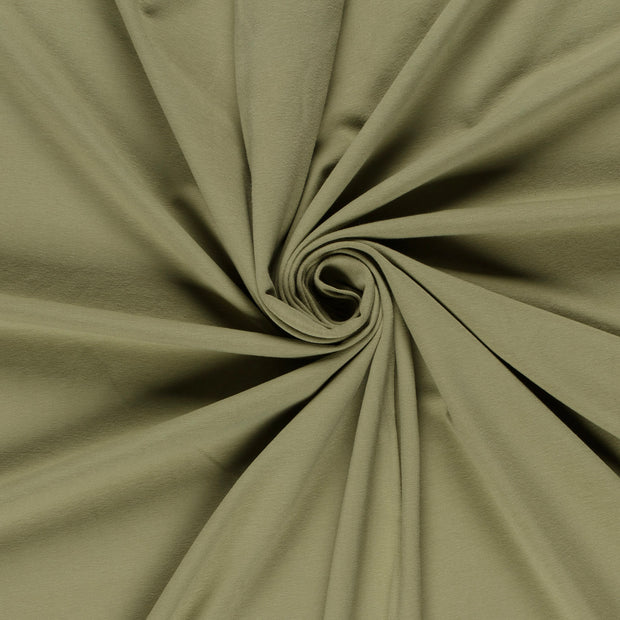 Cotton Jersey fabric Olive Green 