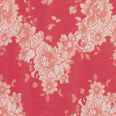 Lace Flowers Dark Red