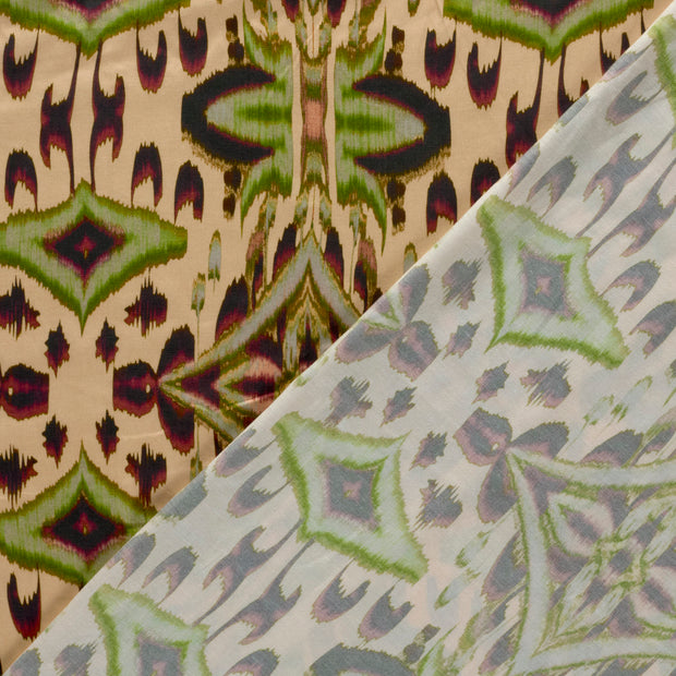 Viscosa Satén tela Abstracto estampado 