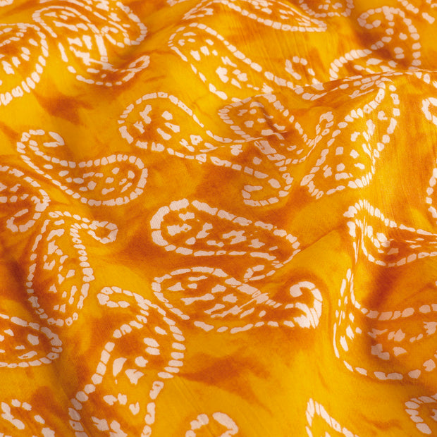 Voile tissu Abstrait Jaune