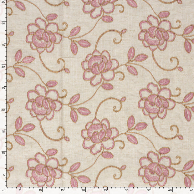  fabric Flowers Raspberry