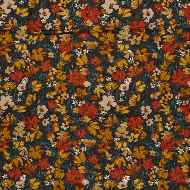 Viscose Nylon Ottoman tela Ladrillo 