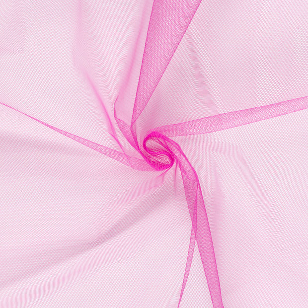 Tüll fabrik Magenta halb transparent 