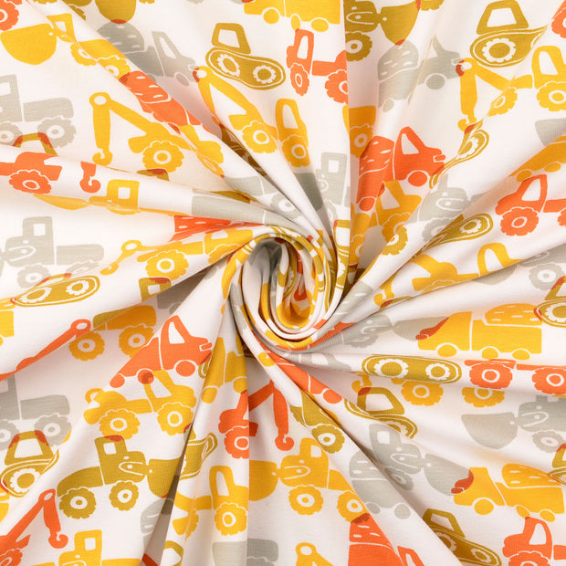 Jersey fabric Brique 