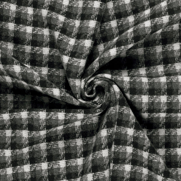 Jacquard fabrik Schwarz gebürstet 