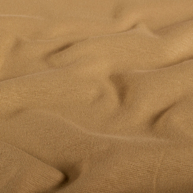 Bordas GOTS organic tela Unicolor Camel