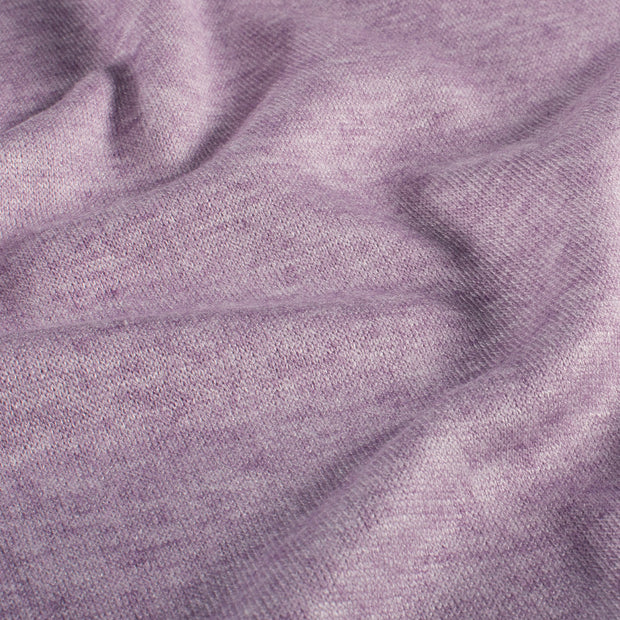 Heavy Knit fabric Melange Lila
