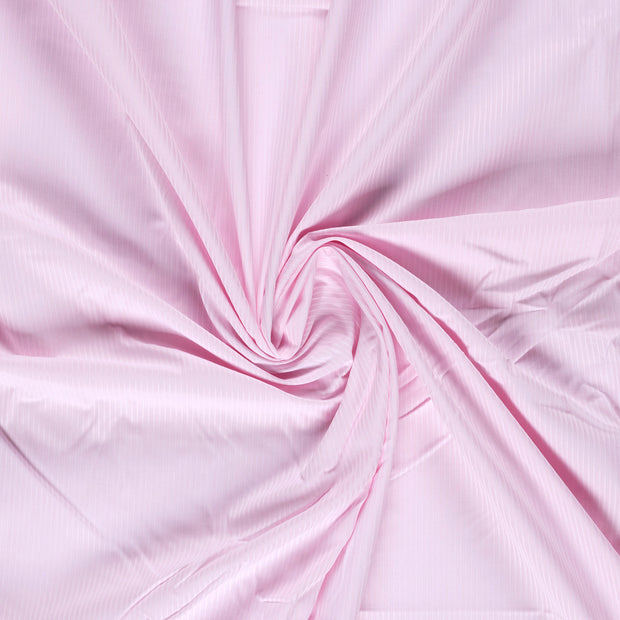 Woven Polyester fabric Light Pink yarn dyed 