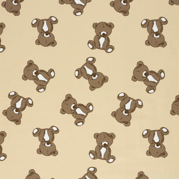 French Terry stof Beige mat 