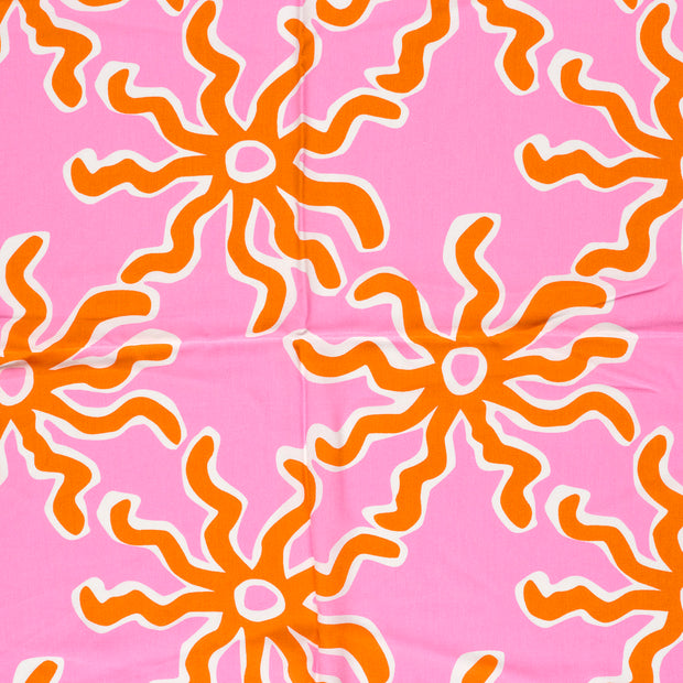 Bamboo Poplin fabric Orange matte 