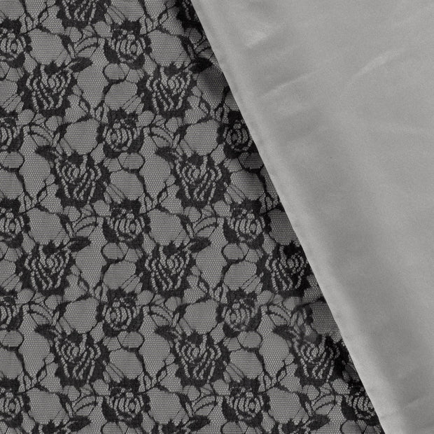 Punta di Roma fabric Flowers flocked 