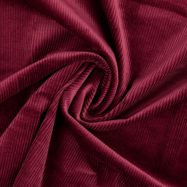 Corduroy 4.5w stof Wijnrood 