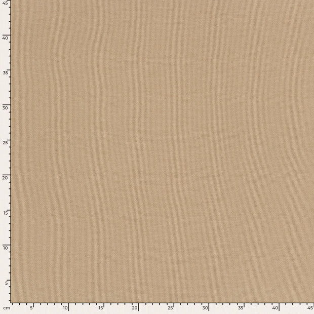 Poly Viscose Jersey fabric Melange Beige