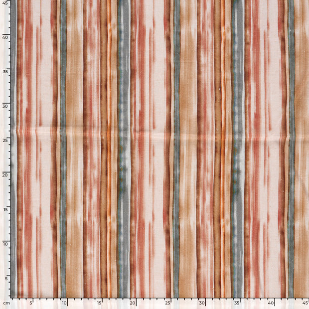  fabric Stripes Brique