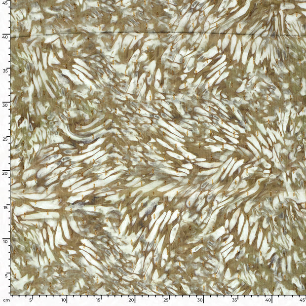 Chiffon fabric Glitter Brown