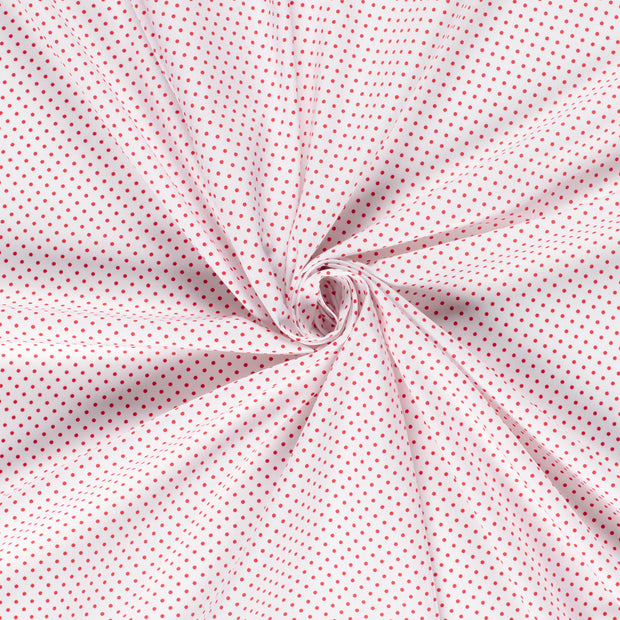 Popeline de Coton tissu Blanc imprimé 