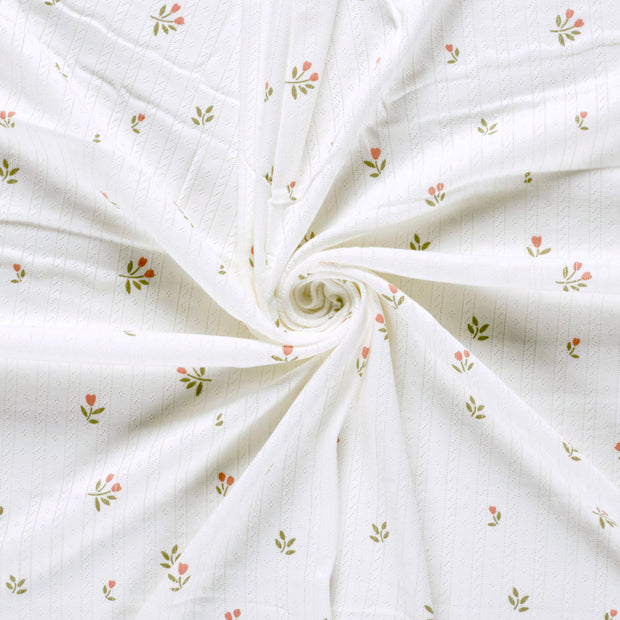 Pinpoint fabric Off White 