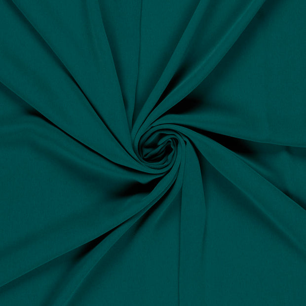 Crepe fabric Petrol dyed 