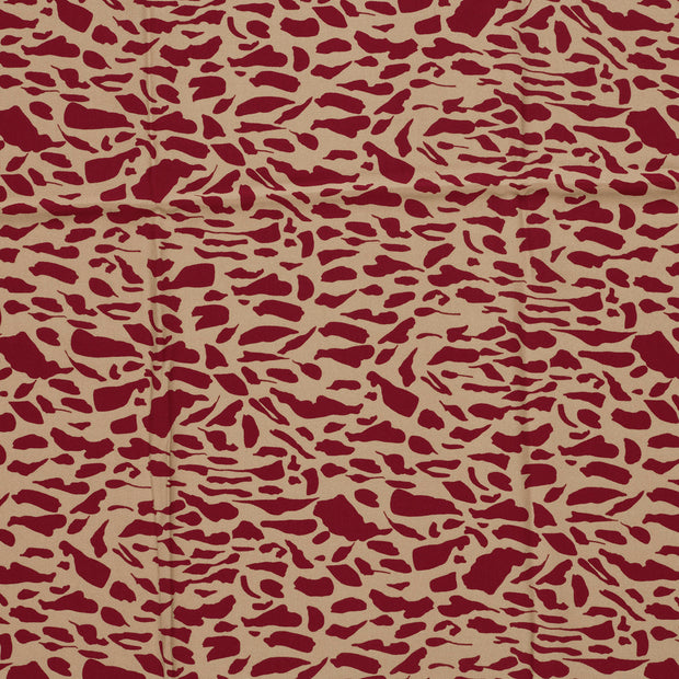 Viscosa Twill tela Burdeos mate 