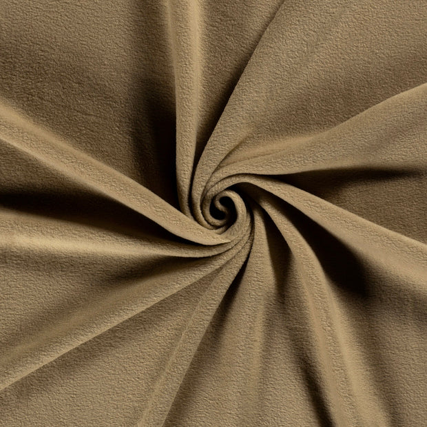 Polar Fleece fabric Beige brushed 