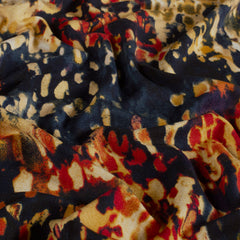 Viscose Vortex Jerséis estampado Abstracto Rojo